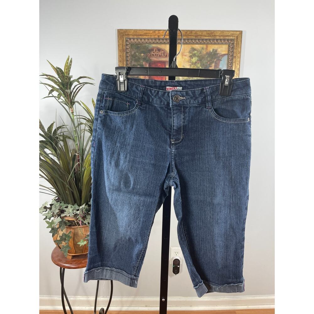 Bongo Capri Jeans Women's Size 16 Blue Denim‎ Twee McBling Casual Classic Y2K